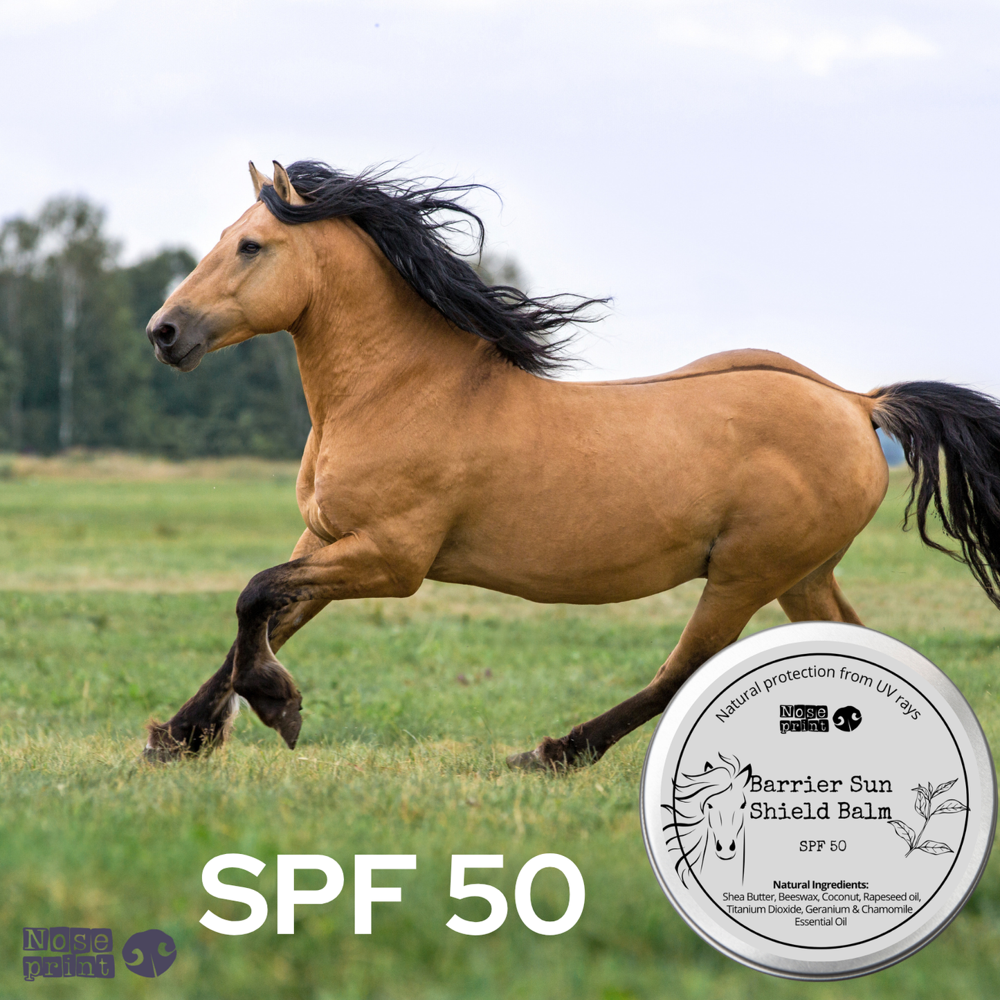 Horse Sunscreen SPF 50, balm 100ml
