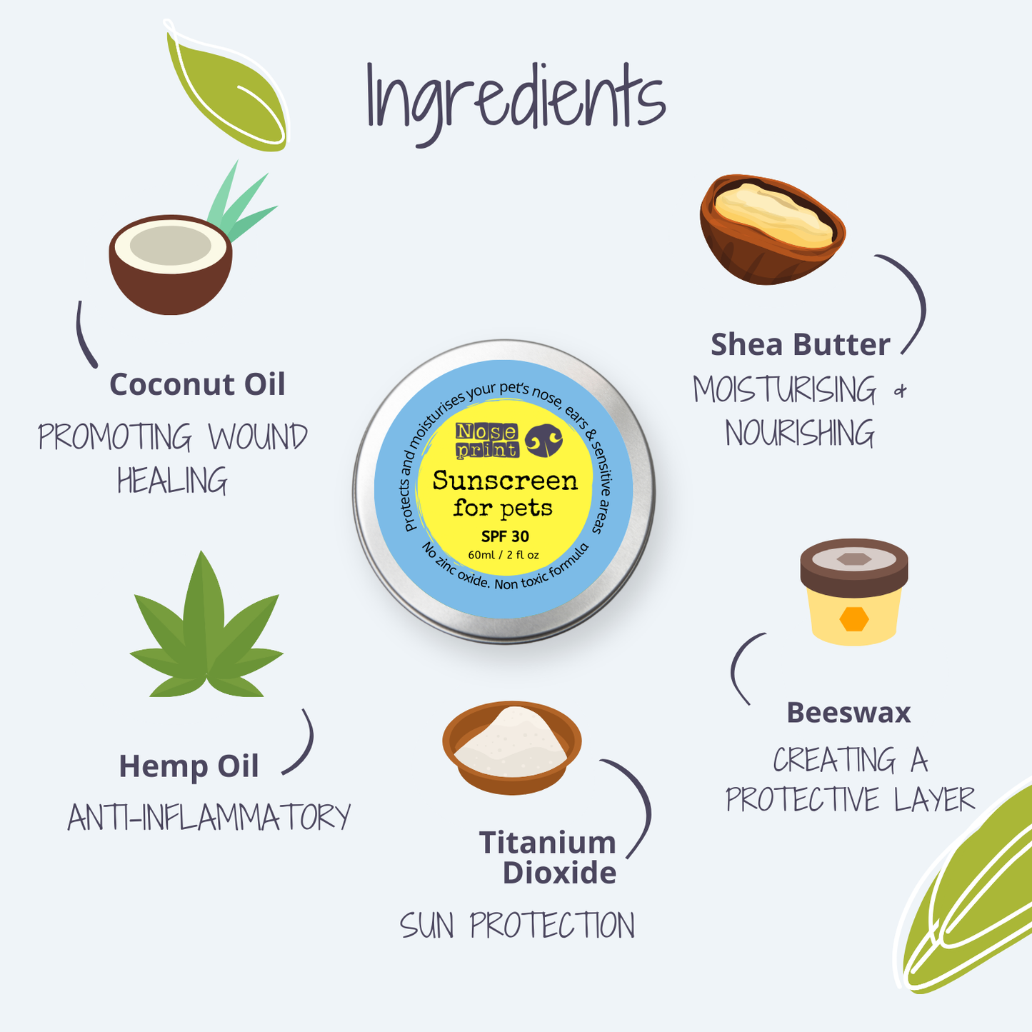 Pet Sunscreen SPF30 Balm
