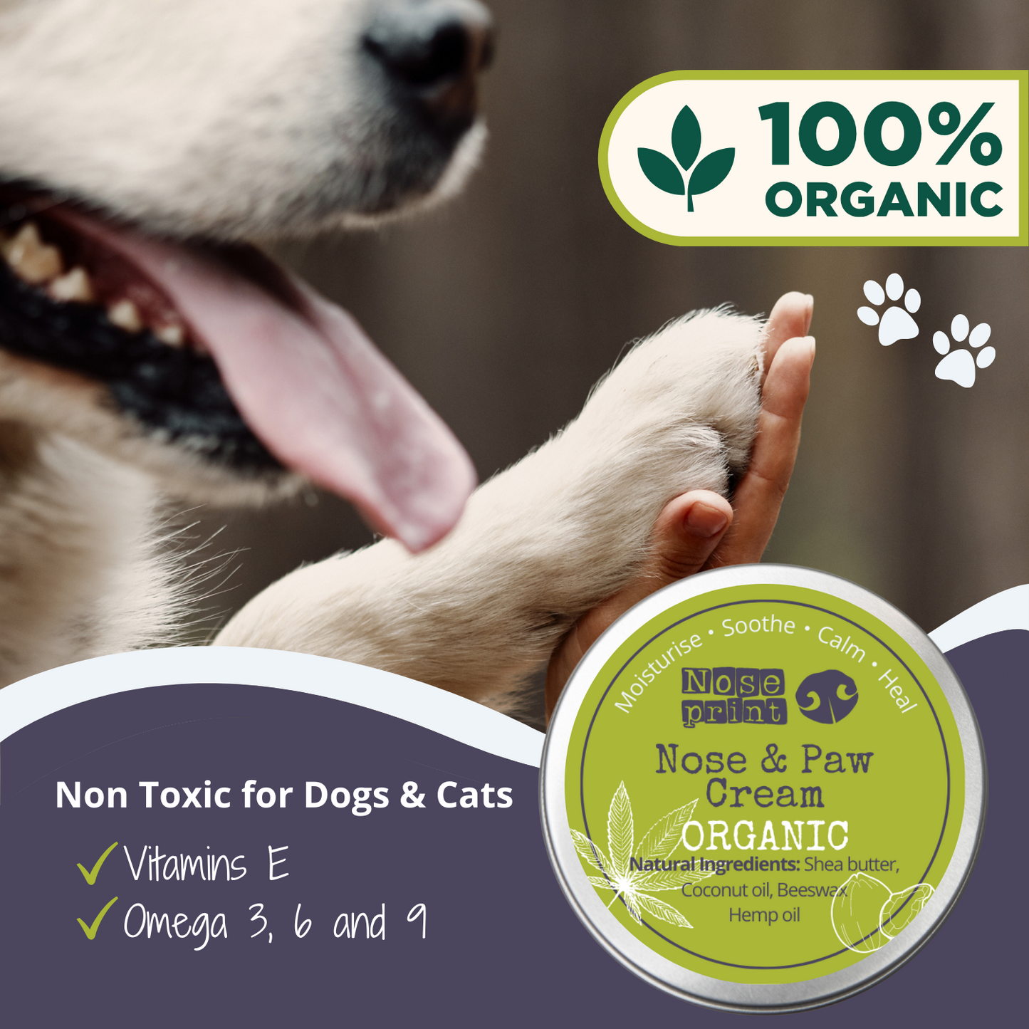 Organic Nose & Paw Cream