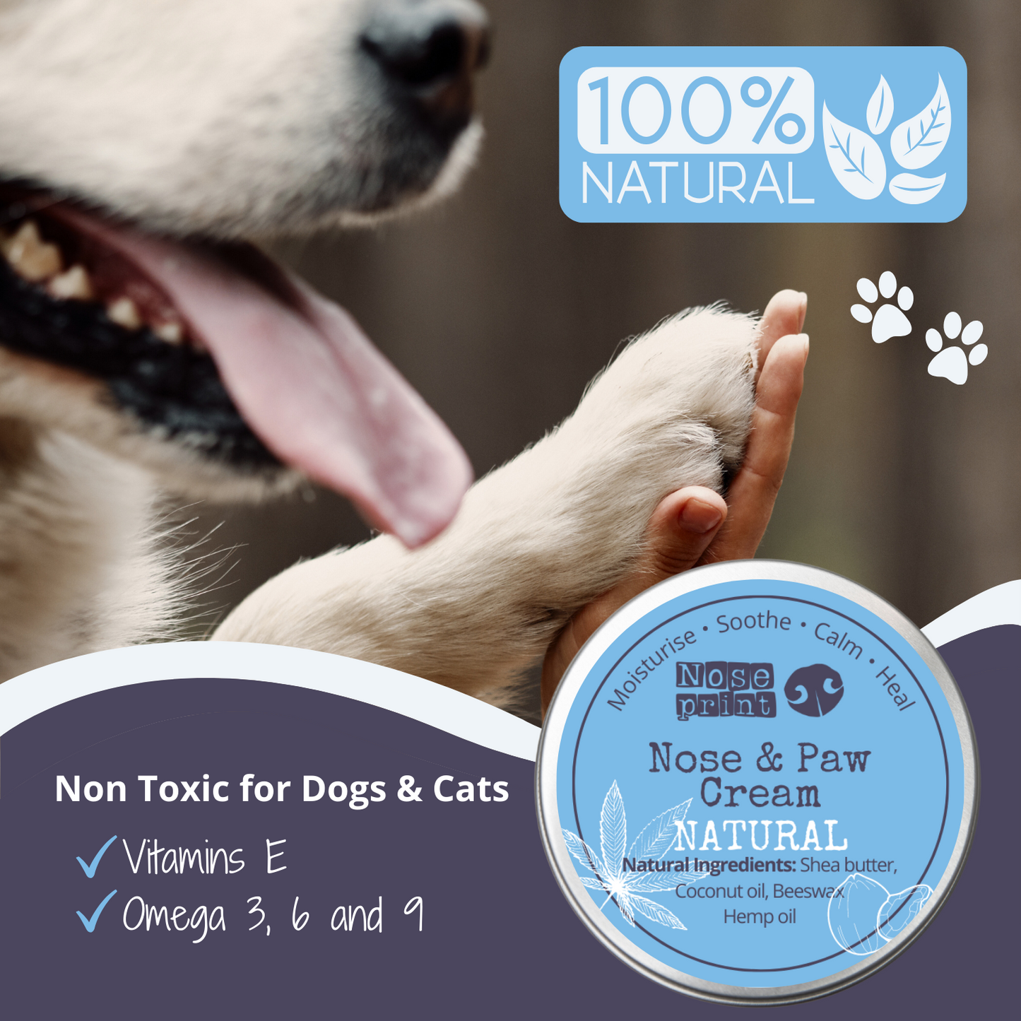 Natural Nose & Paw Cream