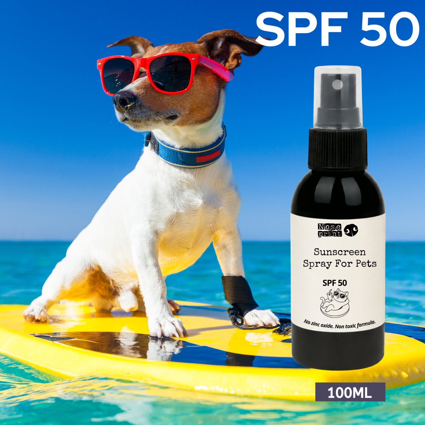 SPF 50 Spray for pets - NEW easy to remove formula  100ML
