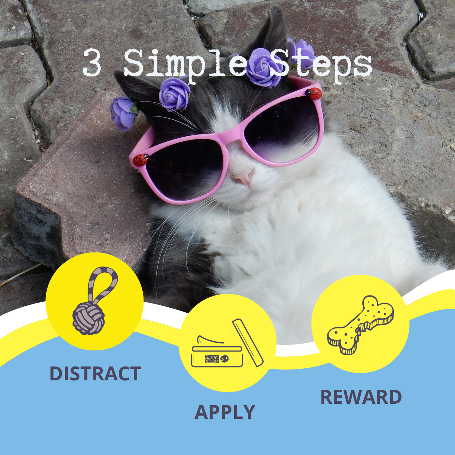 Pet Sunscreen Stick 5ML  SPF 50, Zinc Oxide Free, Non-Toxic, for Dogs and Cats
